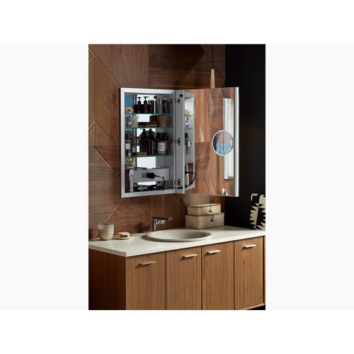 KOHLER Verdera® Aluminum SingleDoor Lighted Mirror Medicine